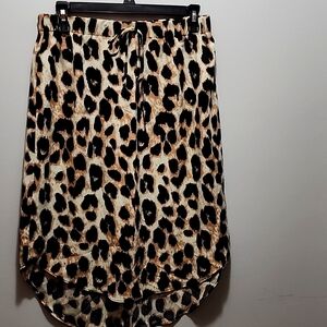 Womens size large Cheetah print skirt